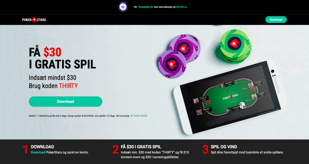 PokerStars er en af de mest populære danske poker sites