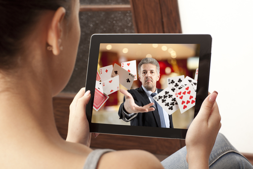 Dame spiller mobil poker