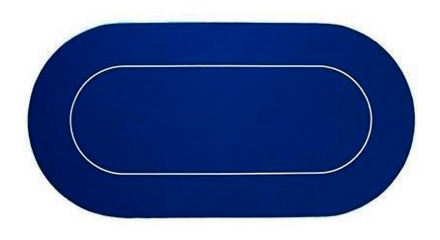 Oval gummi filtdug til poker