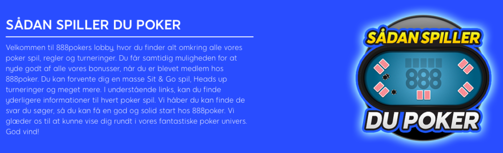 Pokerskole hos 888poker