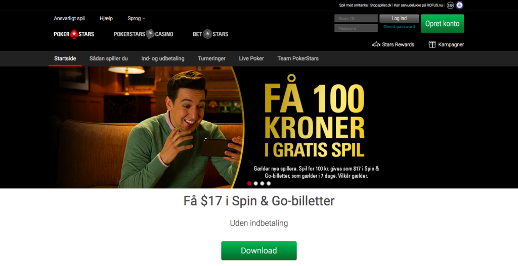 Pokerstars hjemmeside